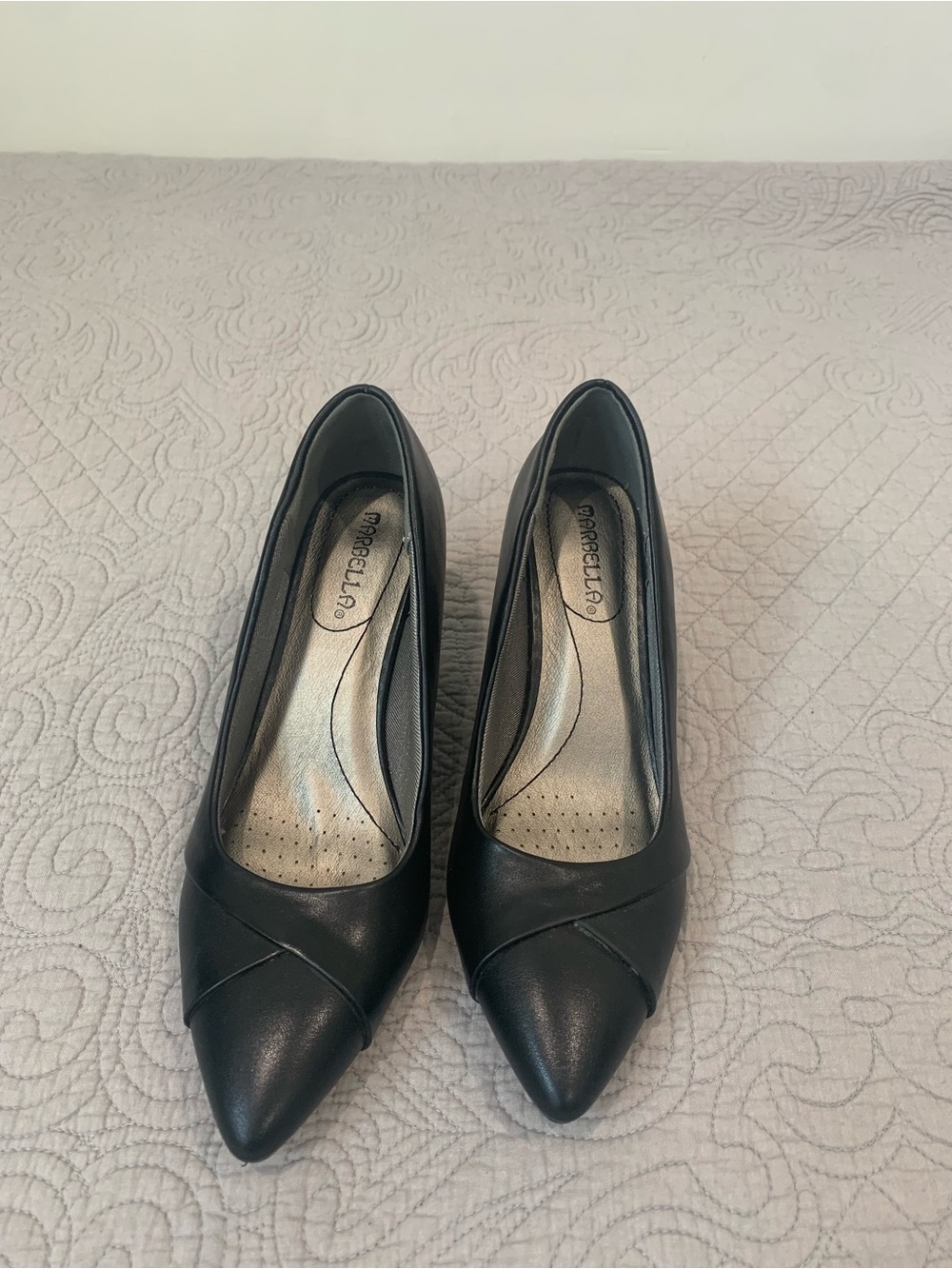 Marabella Women's Black Pointed Toe Heels